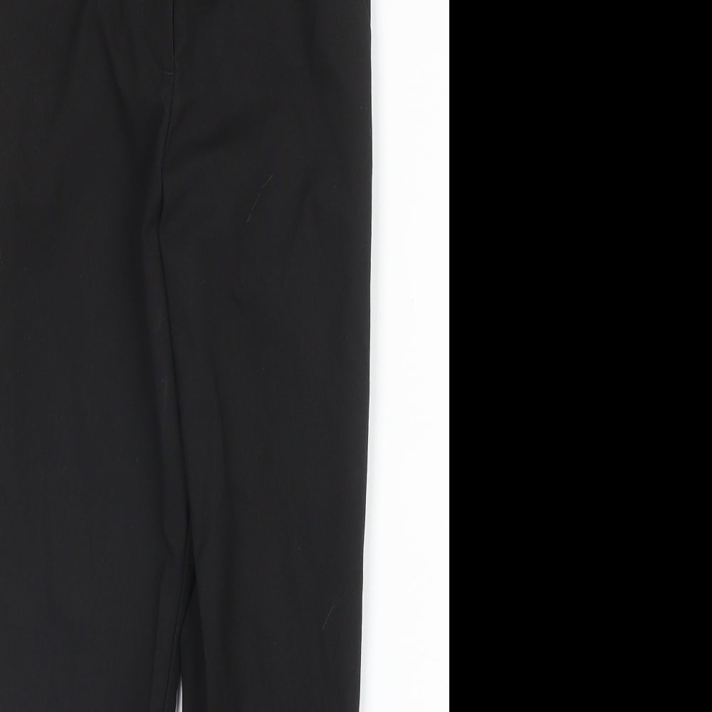 George Girls Black  Viscose Carpenter Trousers Size 6-7 Years L20 in Regular Zip