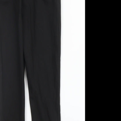George Girls Black  Viscose Carpenter Trousers Size 6-7 Years L20 in Regular Zip