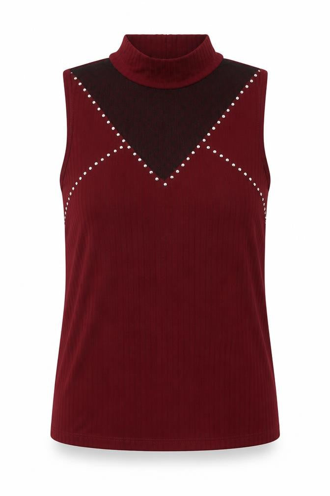 Womens UK Size L Select Red Basic Blouse