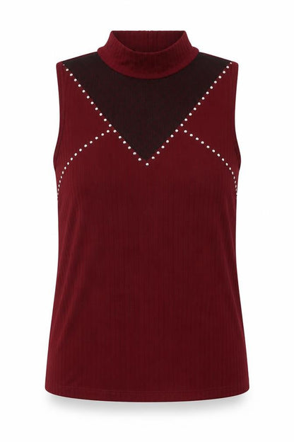 Womens UK Size L Select Red Basic Blouse