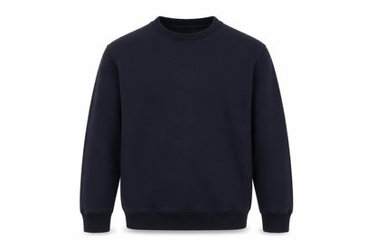Front view of Tu boys’ blue cotton pullover sweatshirt, size 9, years - school wear