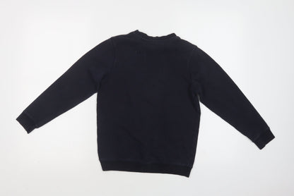 TU Boys Blue  Cotton Pullover Sweatshirt Size 9 Years   - School Wear