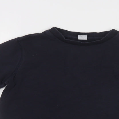 TU Boys Blue  Cotton Pullover Sweatshirt Size 9 Years   - School Wear