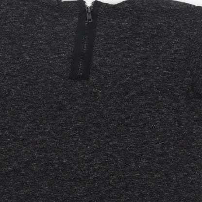 Womens UK Size 8 Topshop Grey Pullover Jumper