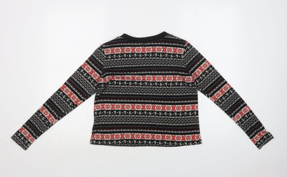 Womens UK Size S Pins & Needles Black Pullover Jumper