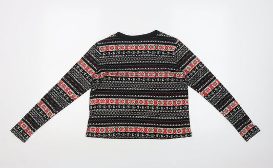 Womens UK Size S Pins & Needles Black Pullover Jumper