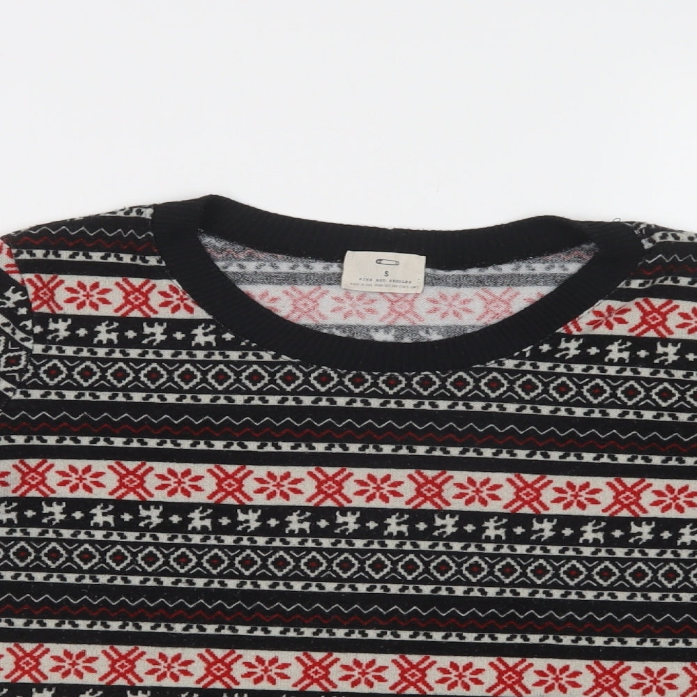 Womens UK Size S Pins & Needles Black Pullover Jumper