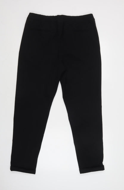 Womens UK Size L H&M Regular Fit Jegging Black Trousers
