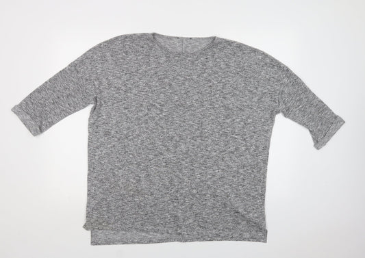 Womens UK Size M New Look Grey Pullover Jumper