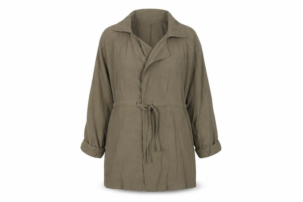 Womens UK Size 12 Primark Green Overcoat