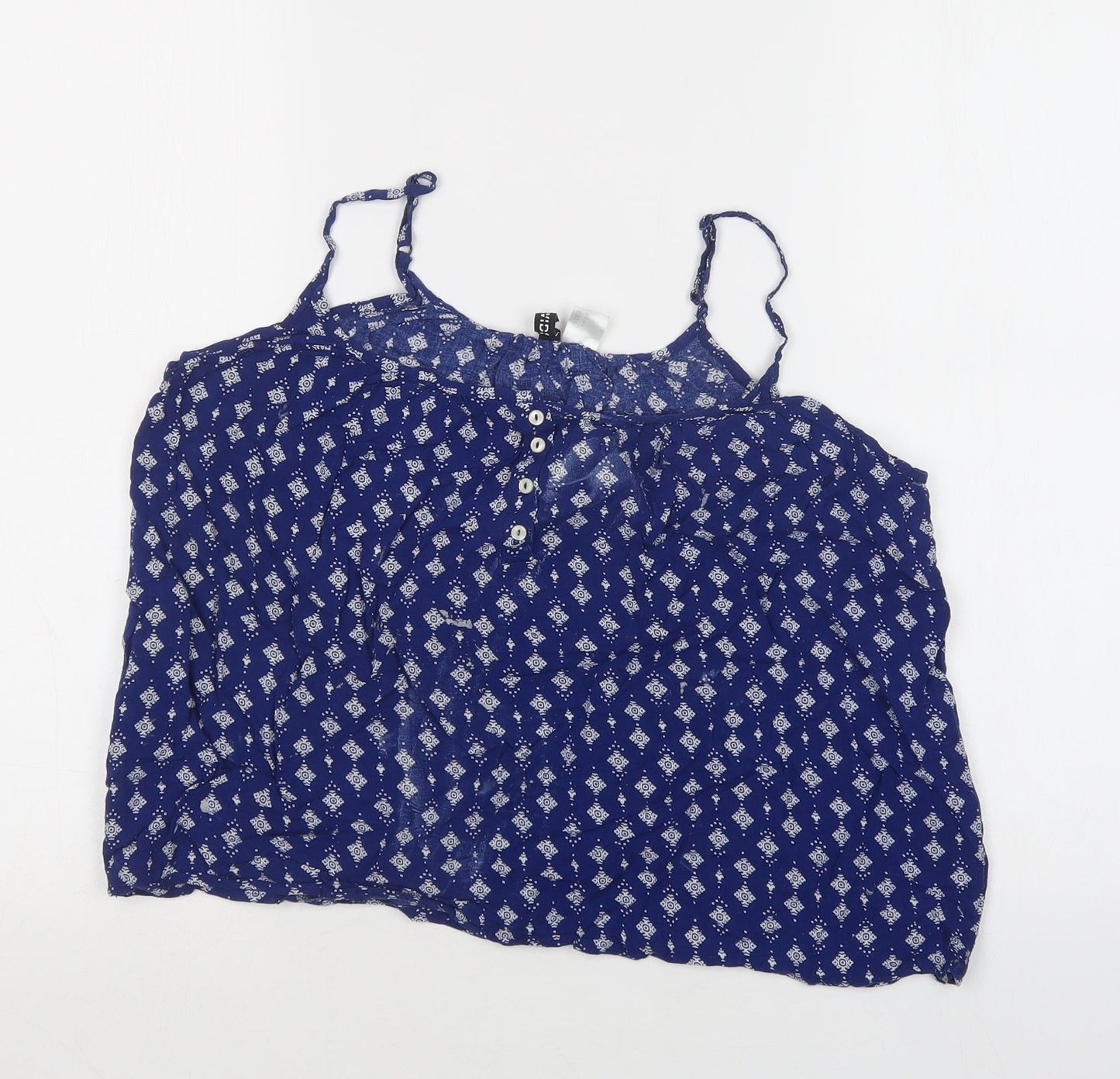 Womens UK Size 10 H&M Blue Camisole Tank
