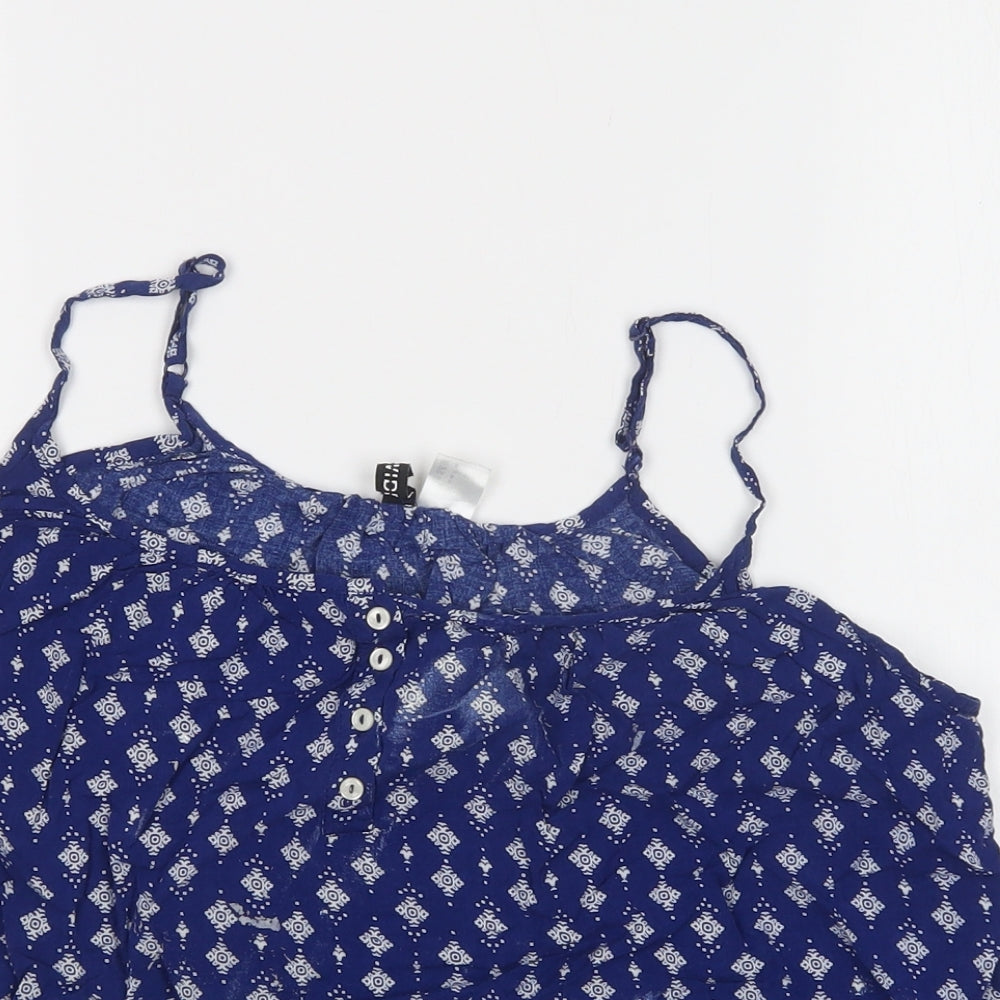 Womens UK Size 10 H&M Blue Camisole Tank