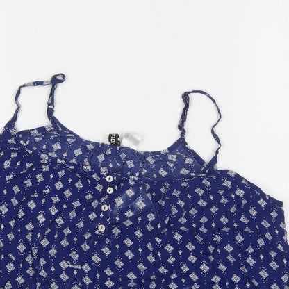 Womens UK Size 10 H&M Blue Camisole Tank