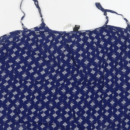 Womens UK Size 10 H&M Blue Camisole Tank