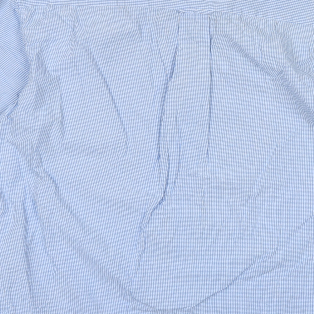Mens UK Size L Lee Cooper Blue  Button-Up Long Sleeve Casual Shirt