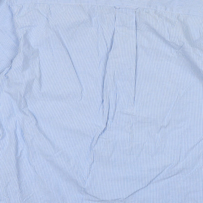 Mens UK Size L Lee Cooper Blue  Button-Up Long Sleeve Casual Shirt