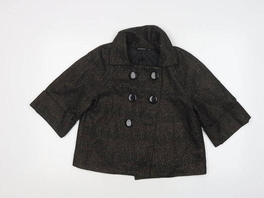 Primark Womens Black   Jacket Blazer Size 12  Button