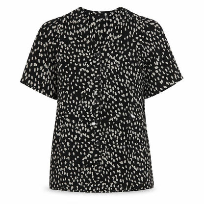 Womens UK Size 10 Boohoo Black Basic Blouse