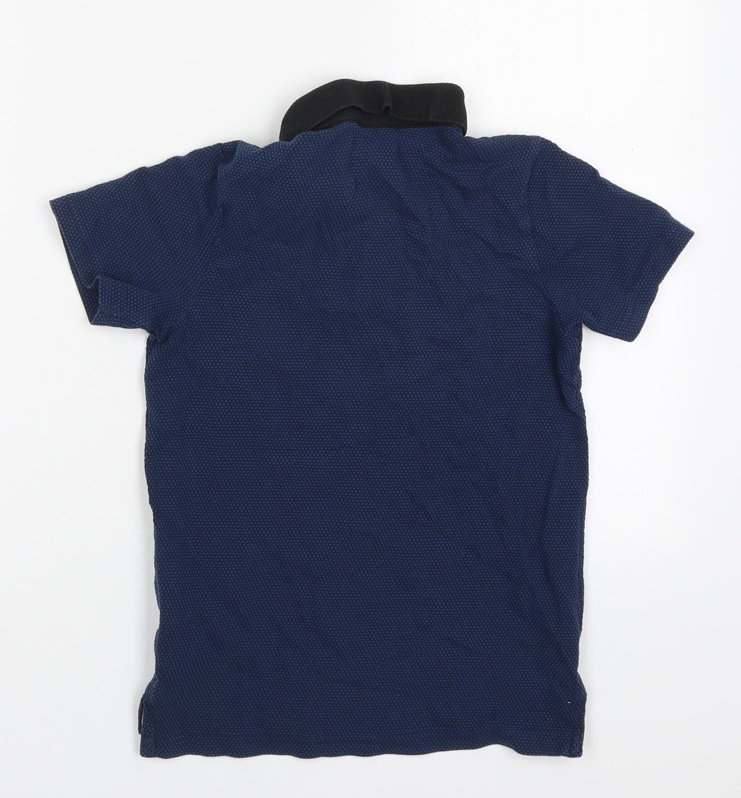 F&F Boys Blue  Cotton Basic Polo Size 6-7 Years Collared Pullover