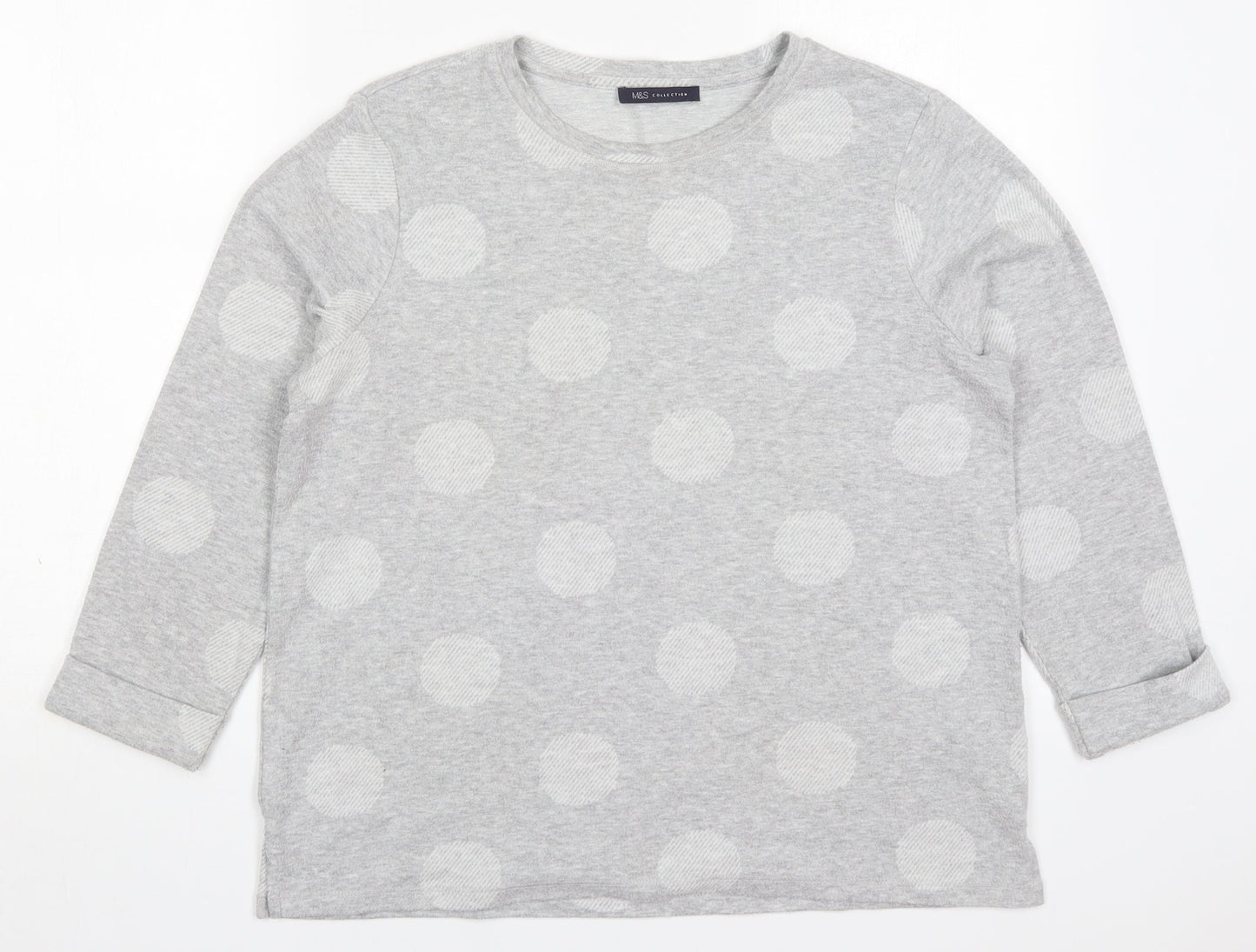 Womens UK Size 14 Marks and Spencer Grey Pullover Jumper