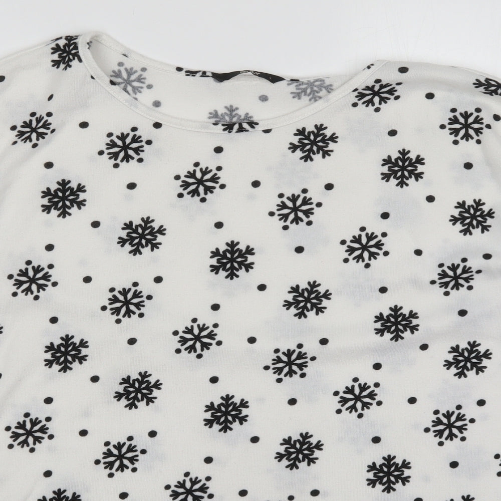 Womens UK Size L Only White Pullover Jumper