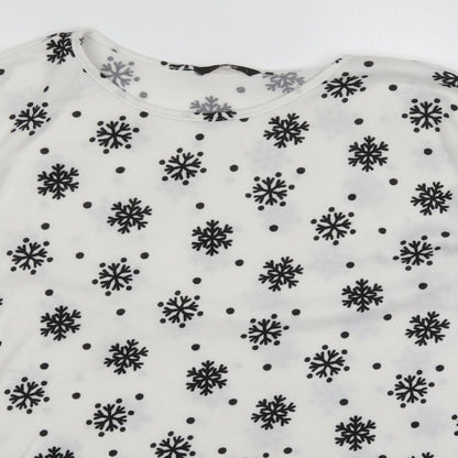 Womens UK Size L Only White Pullover Jumper