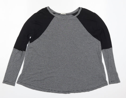 Womens UK Size 10 River Island Grey Basic T-Shirt