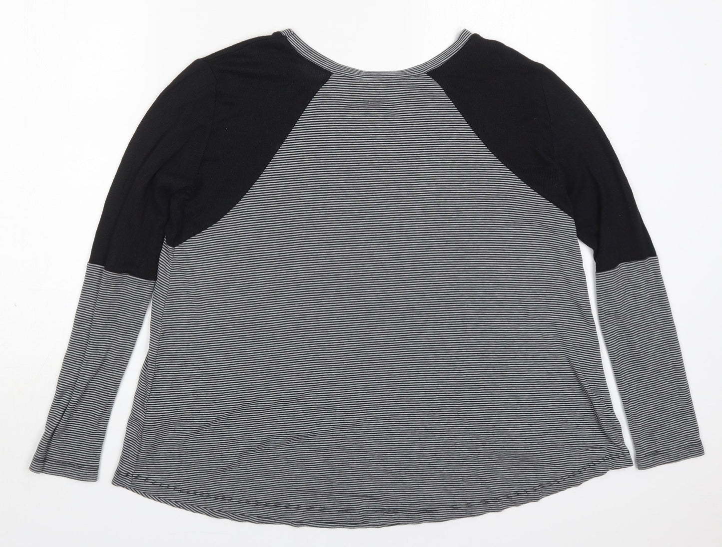 Womens UK Size 10 River Island Grey Basic T-Shirt