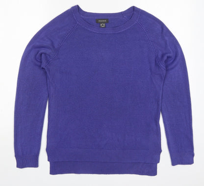 Primark Womens Purple Round Neck  Acrylic Pullover Jumper Size 10