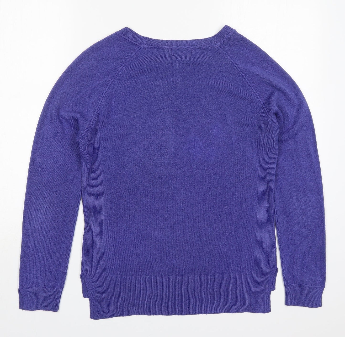 Primark Womens Purple Round Neck  Acrylic Pullover Jumper Size 10