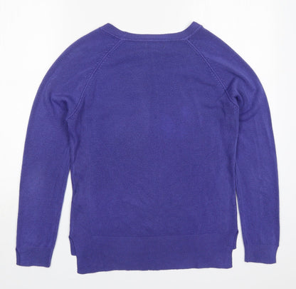 Primark Womens Purple Round Neck  Acrylic Pullover Jumper Size 10