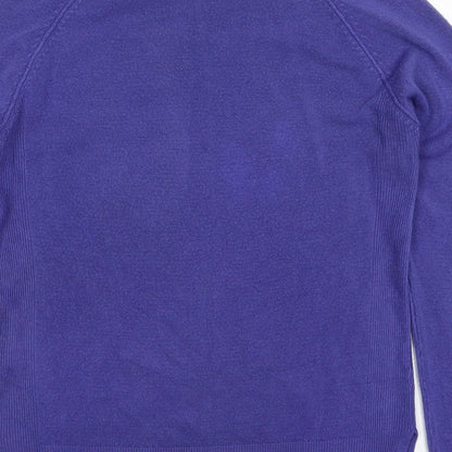 Primark Womens Purple Round Neck  Acrylic Pullover Jumper Size 10