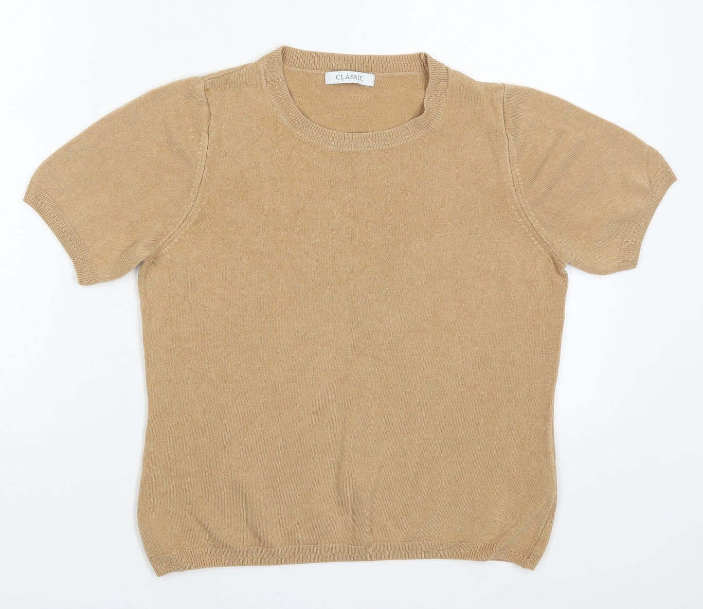 Womens UK Size 12 Marks and Spencer Beige Pullover Jumper