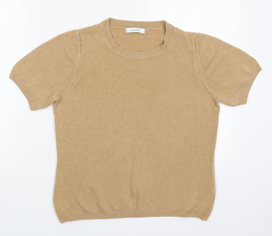 Womens UK Size 12 Marks and Spencer Beige Pullover Jumper