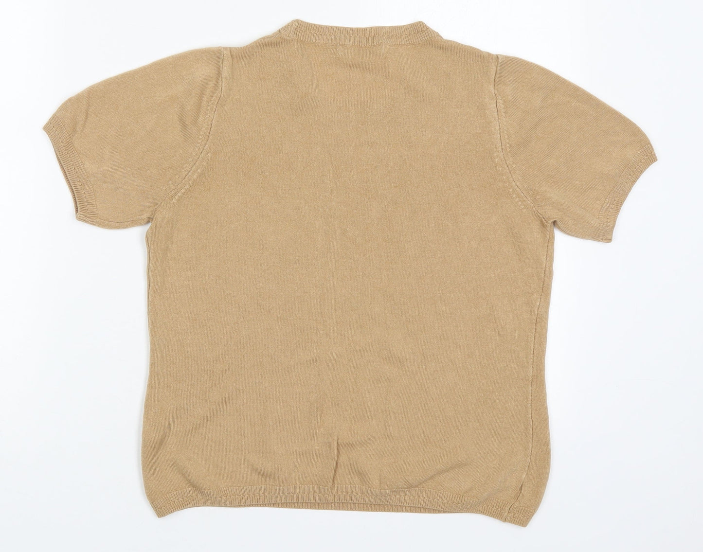 Womens UK Size 12 Marks and Spencer Beige Pullover Jumper