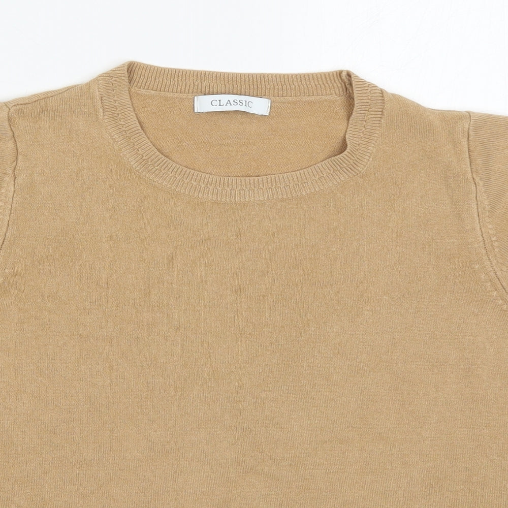 Womens UK Size 12 Marks and Spencer Beige Pullover Jumper