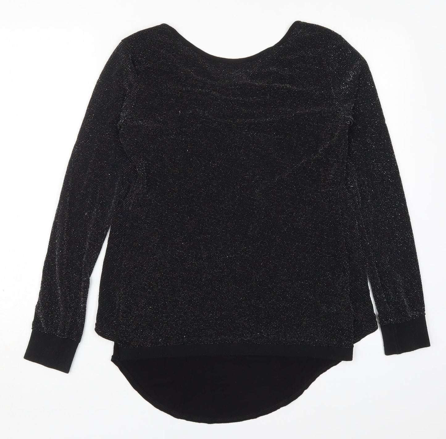 Womens UK Size M Prague Black Basic T-Shirt