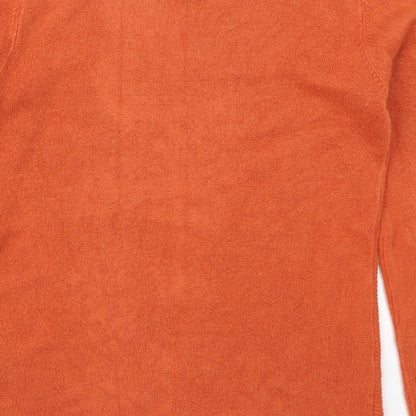 Womens UK Size S Anna Rose Orange Pullover Jumper