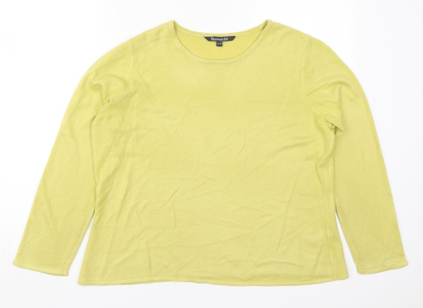 Womens UK Size 16 Bonmarché Green Pullover Jumper