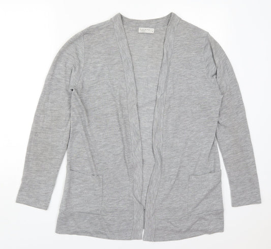 Womens UK Size 14 Papaya Grey Cardigan Jumper