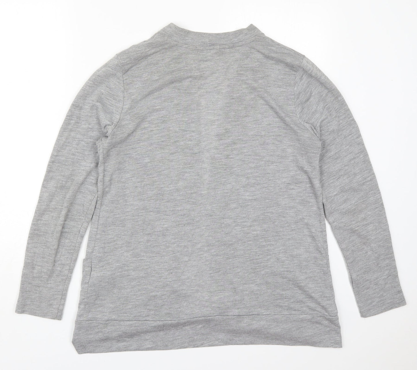Womens UK Size 14 Papaya Grey Cardigan Jumper