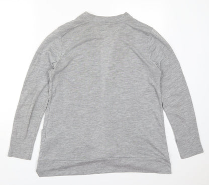 Womens UK Size 14 Papaya Grey Cardigan Jumper
