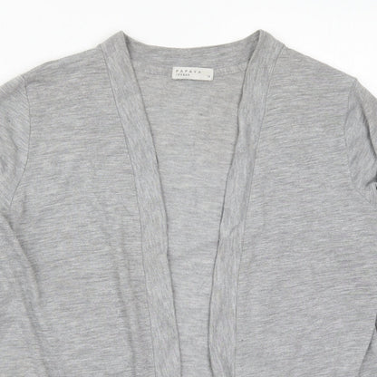 Womens UK Size 14 Papaya Grey Cardigan Jumper