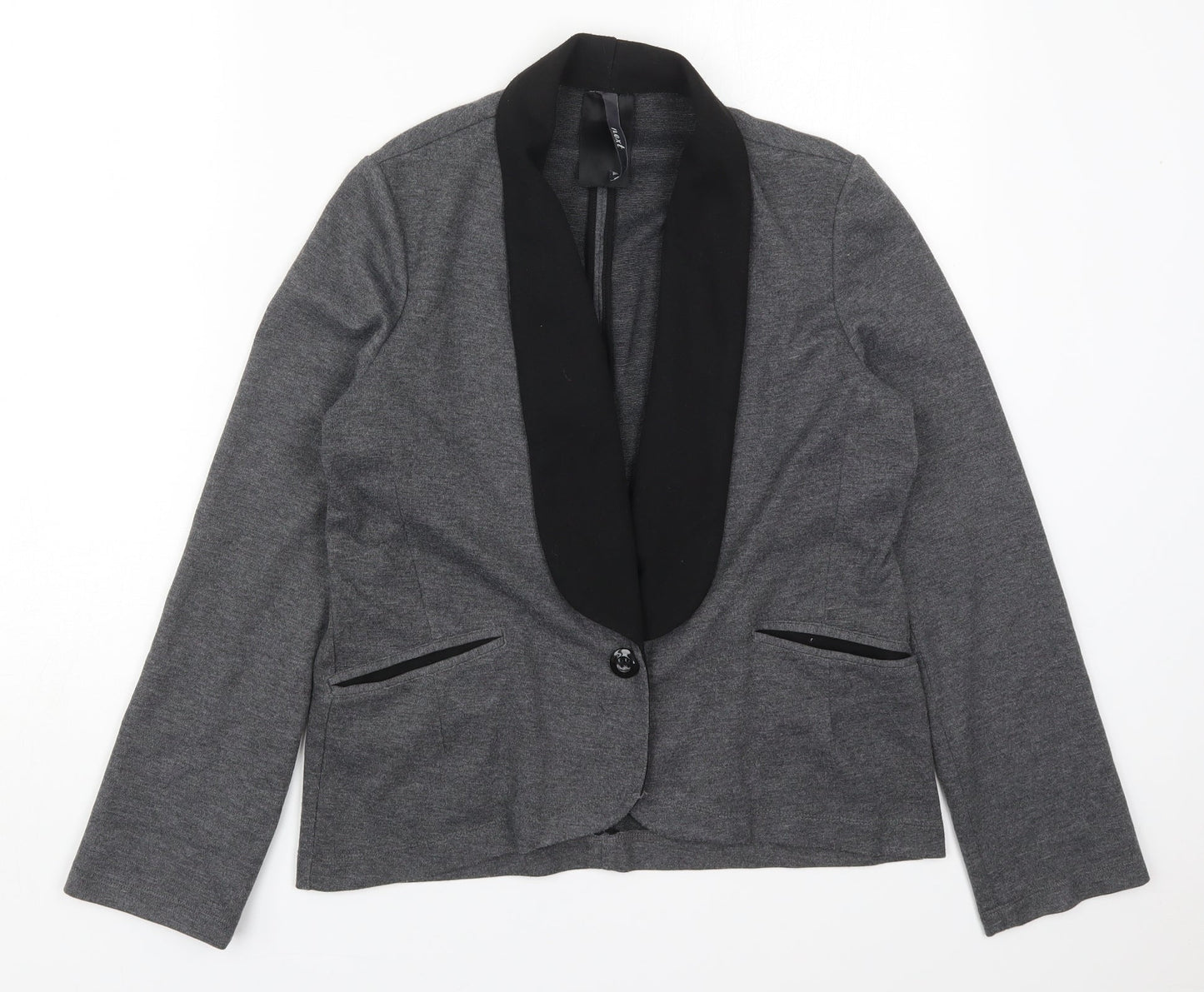 NEXT Womens Grey  Polyester Jacket Suit Jacket Size 10