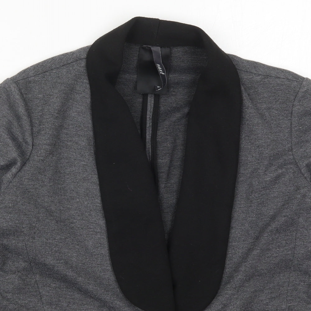 NEXT Womens Grey  Polyester Jacket Suit Jacket Size 10