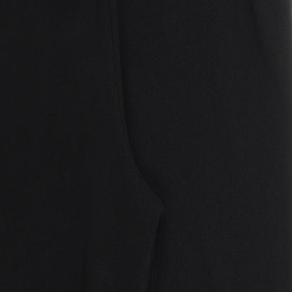 Womens UK Size L Preworn Regular Fit  Black Trousers