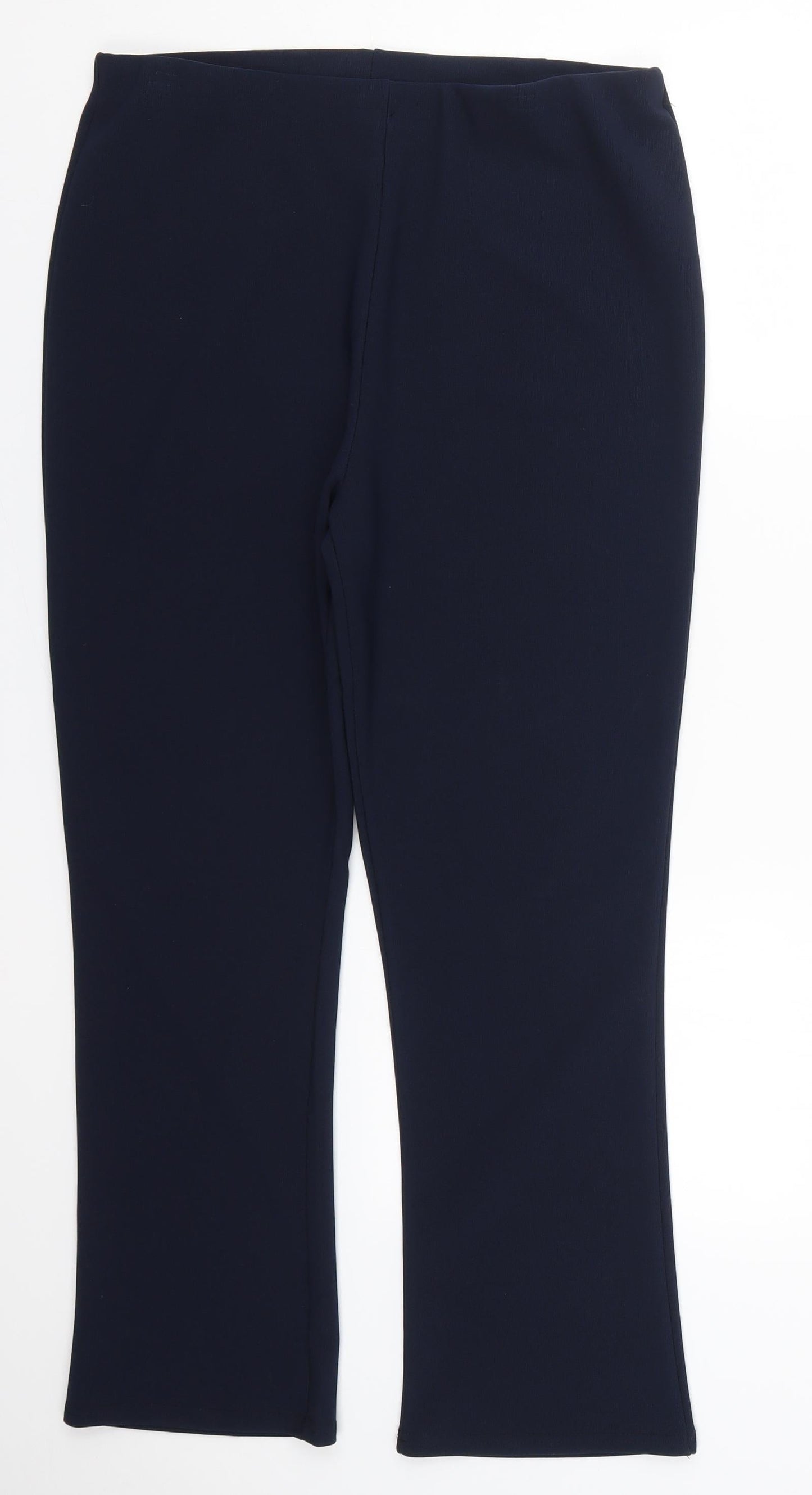 Womens UK Size 14 Preworn Regular Fit  Blue Trousers
