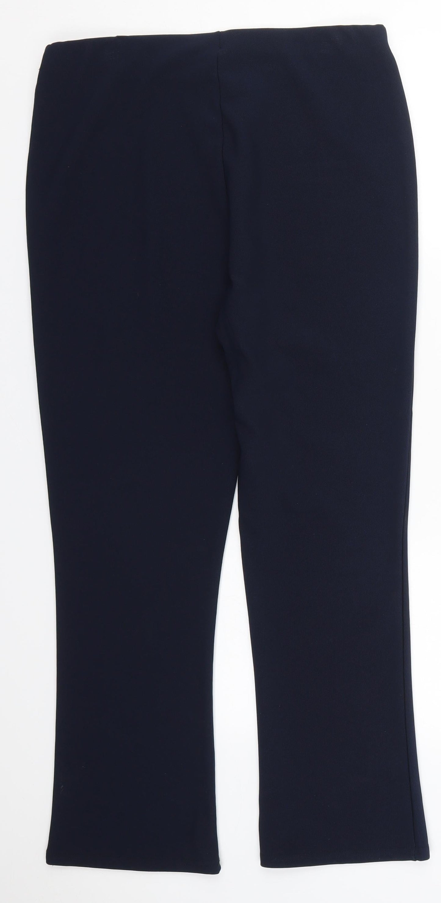 Womens UK Size 14 Preworn Regular Fit  Blue Trousers