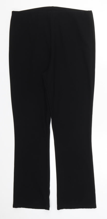 Womens UK Size 12 Preworn Regular Fit  Black Trousers