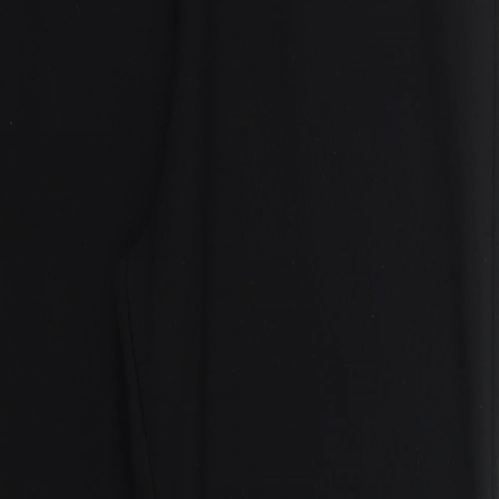 Womens UK Size 12 Preworn Regular Fit  Black Trousers